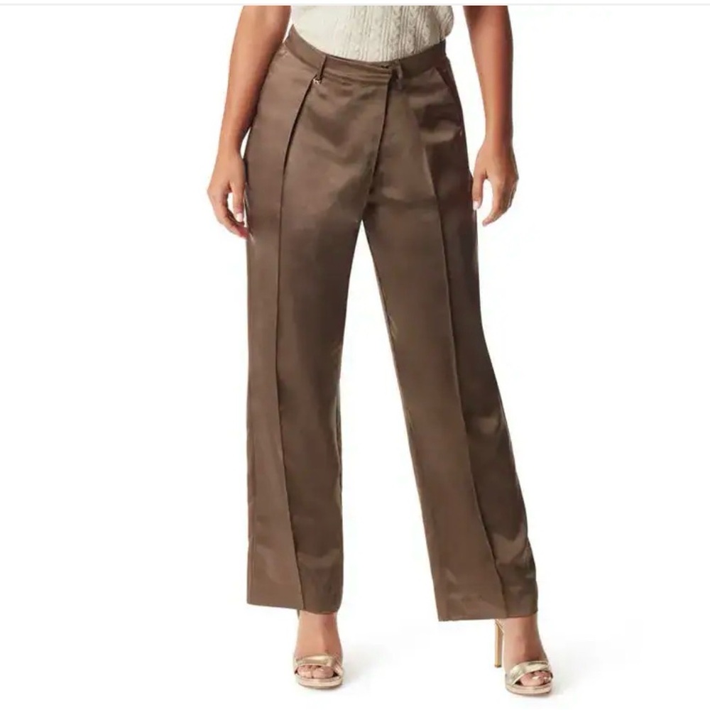 Sam Edelman Devyn Crossover Satin Pants size 4